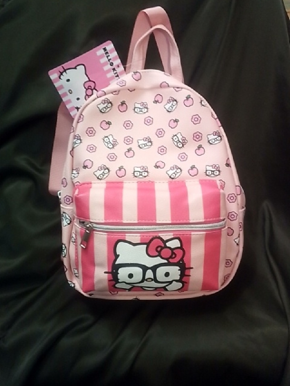 Hello Kitty Pink Striped Mini Backpack